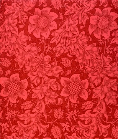 Red Sunflower Wallpaper Design by William Morris